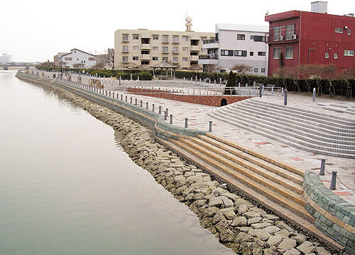 中小河川改修･河川特殊改良合併工事（徳島県土木部長賞受賞）