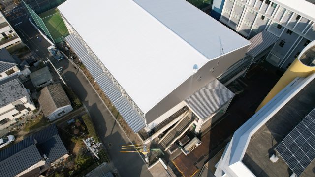 鳴門市第一中学校屋内運動場屋根改修ほか工事