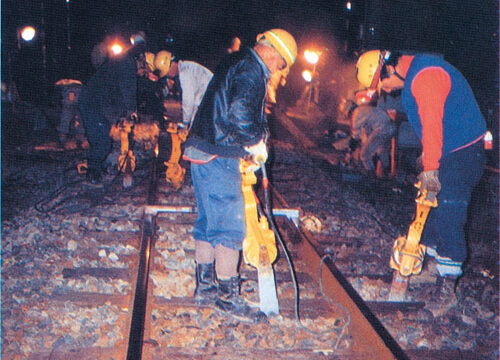 鉄道線路保守作業